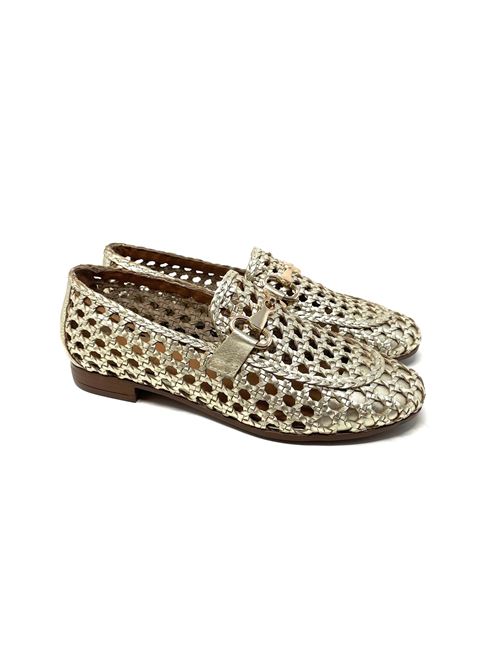 Mocassino donna intrecciato IL LACCIO | 3758PELLEGOLD